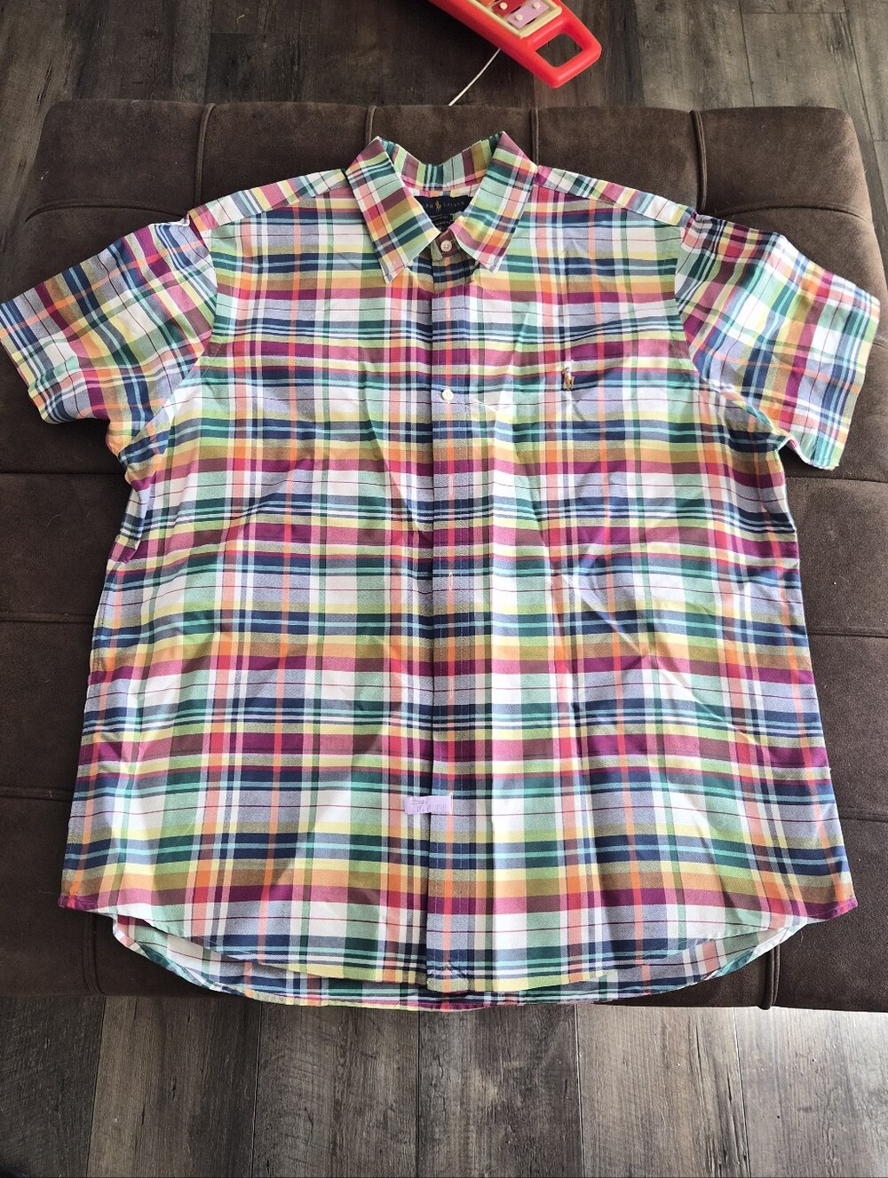 Ralph Lauren Multicolor Plaid Short Sleeve Button-Down Shirt